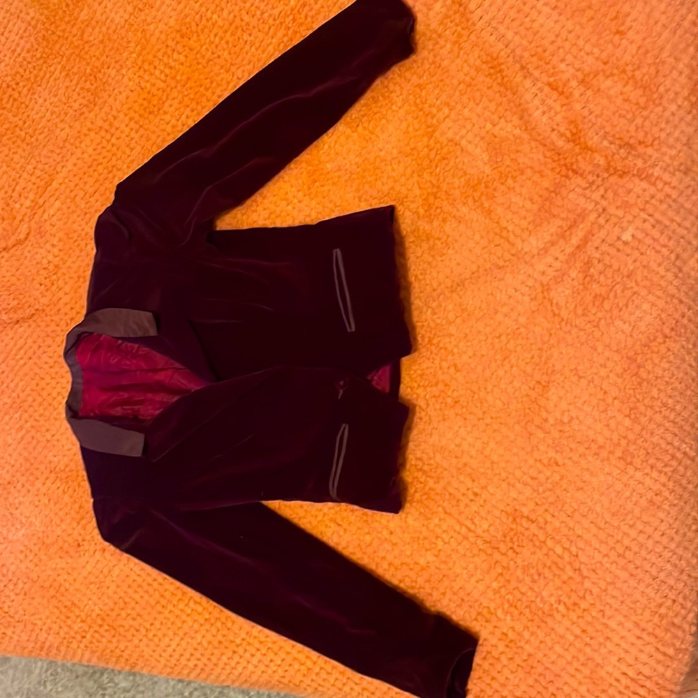 BURGUNDY BLAZER OFFICE JACKET